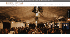 Desktop Screenshot of eventsfestivalsweddings.com